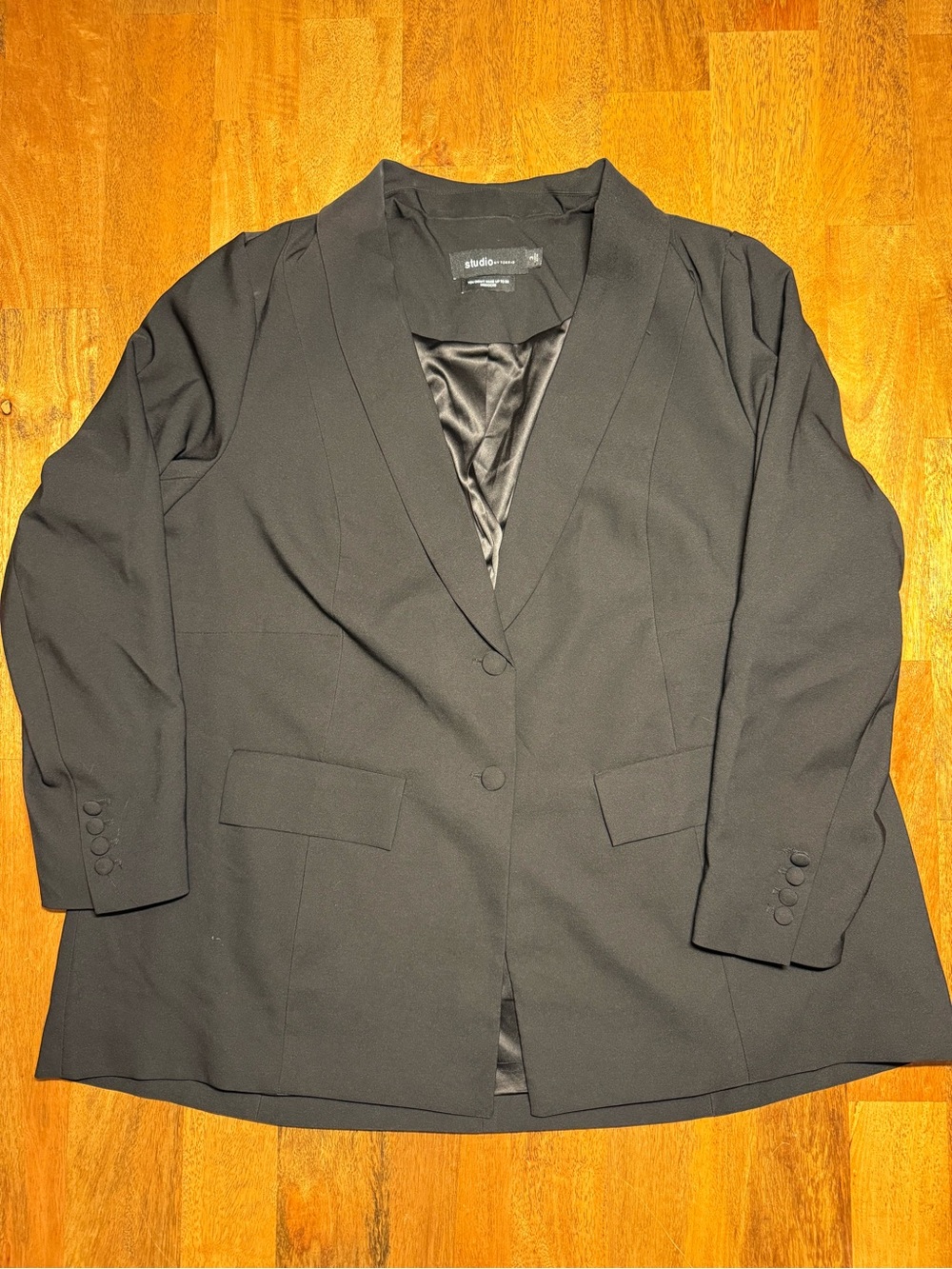 Studio by Torrid Black Classic Tailored Blazer Jacket - Size 3 / 3X